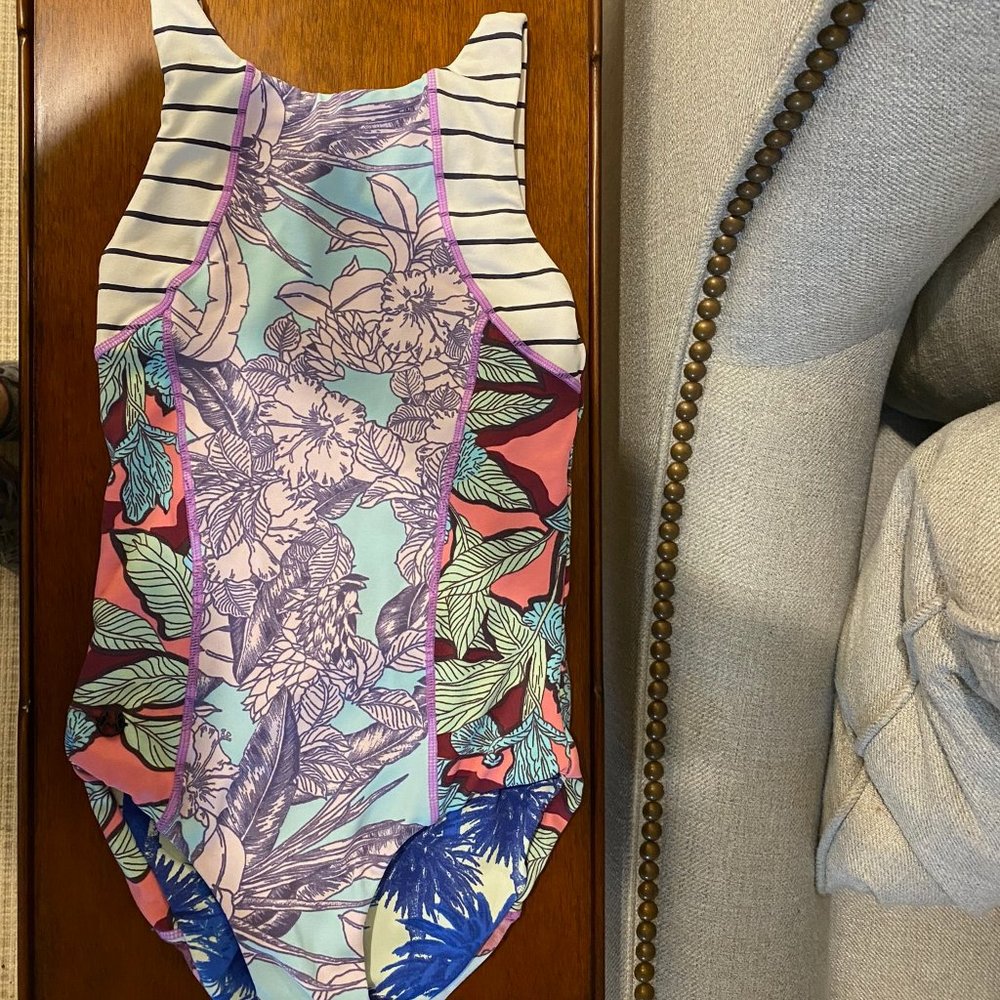 Maaji Tie Back One-Piece Girls Swimsuit- Size 8